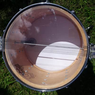 Ludwig Marching Snare 15" x 12" 1970s Blue Sparkle image 5