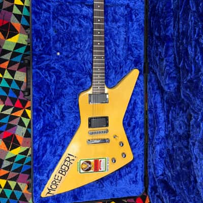 Metallica JAMES HETFIELD Gibson Explorer  1985 Alpine White MORE BEER image 1