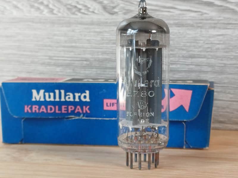 Very rare 1971 NOS NIB La Radiotechnique EZ80 6v4 MULLARD label super strong perfect balanced best rectifier for Vox AC4 image 1