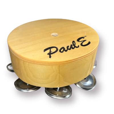 PaulE Drums 'The Art Of Percussion' Bon-E 'Poplar' Jingle Block with bag 2024 - Oil Rubbed image 3