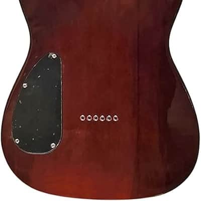 6 string Solid Top-Semi Hollow Body Electric Guitar, Natural image 2