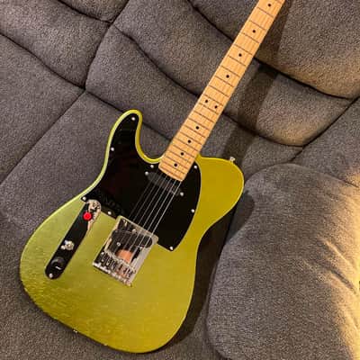 Left Handed Partscaster MJT Relic Tele Body Fender Player II Neck EMG Pickups image 1