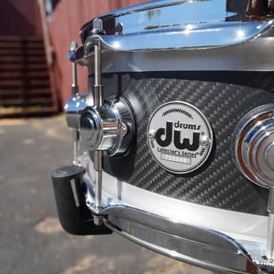 DW USA Collectors Series RARE 5.5 x 14" Carbon Fiber Edge Snare Drum image 6