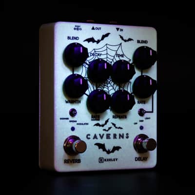 Keeley Spooky "Glow in the Dark" Caverns Delay Reverb Pedal V2 image 2