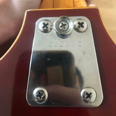 RARE! EKO 395 Violin Guitar Dark Red 1967/68 + Original Hardcase image 6