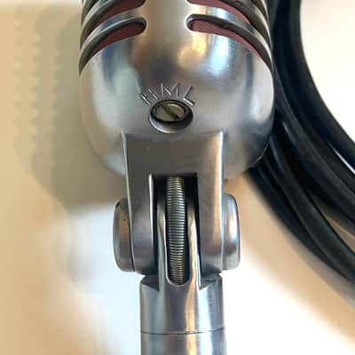 Vintage Shure 55S Unidirectional Dynamic "Elvis" Microphone w/Cable - Very Nice! image 6