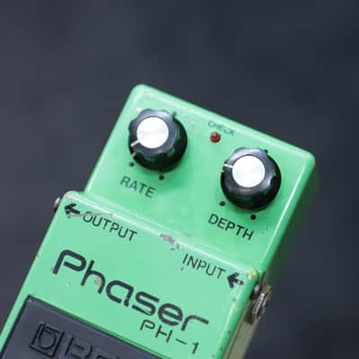 Boss PH-1 Phaser Silver Screw Black Label Made in Japan Phaser Effect Pedal image 9