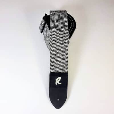 Black and White Tweed Guitar Strap -Tweed Guitar Strap- Vintage Tweed -Durable Guitar Strap-Guitar image 3