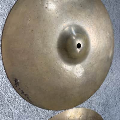 Zildjian 14" Z Series Dyno Beat Hi-Hat Cymbals (Pair) 1986 - 1993 - Brilliant image 6