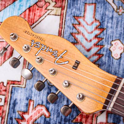 FENDER USA Custom Shop Ltd '61 Reissue Telecaster Relic "Champagne Sparkle + Rosewood" (2022) image 15