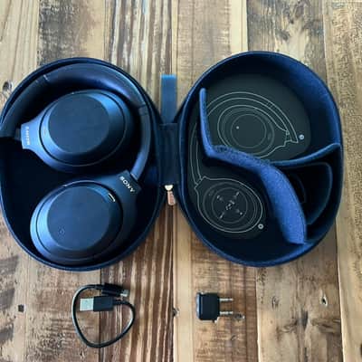 SONY - WH1000XM4 Wireless Noise-Cancelling Over-the-Ear Headphones Midnight Blue image 7