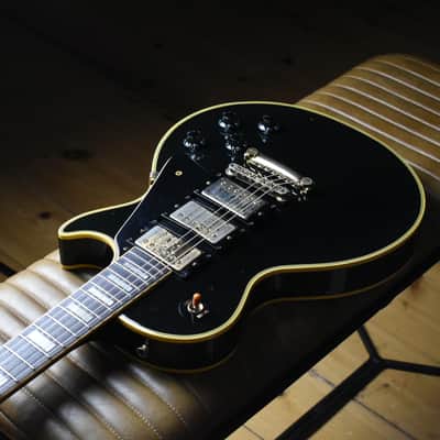 1982 Greco Mint Collection EGC57-60 Super Real Custom - Ebony - Les Paul Custom – Screamin’ PAFs, MIJ FujiGen, Super Real image 2