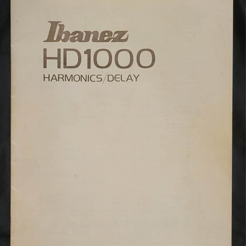 Ibanez HD1000 Manual 1983 - Gray/White image 1