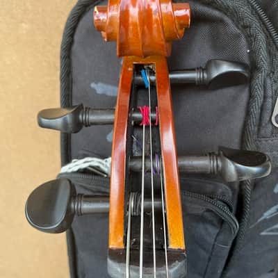 Unbranded 1/2 Size Cello W/ Bow, Bag, & Rosin - Natural image 7