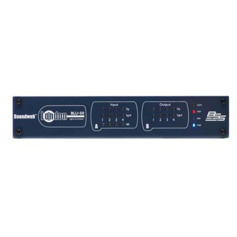 BBS BSSBLU50-M 4x4 Signal Processor with BLU link Half Rack Width 12VDC image 1