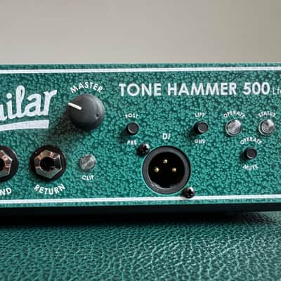 Aguilar Limited Edition Tone Hammer 500 Watt Bass Amp and SL112 Bass Cabinet in Racing Green - Matching Set - Mint! image 4