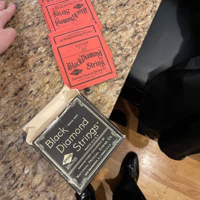 Black Diamond Vintage Guitar and Mandolin Strings & Packaging B.B. King Jimi Hendrix Used 1930s-1950s image 1