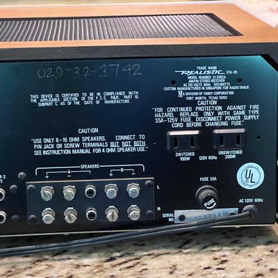 Vintage Realistic STA-95 Stereo Receiver - Cleaned-Tested-New lighting-Nice image 15