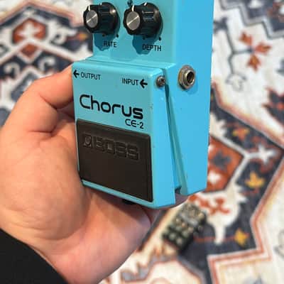 Boss CE-2 Chorus (Green Label) with Keely HiFi and Speedy Mod 1988 - 1992 - Blue image 2