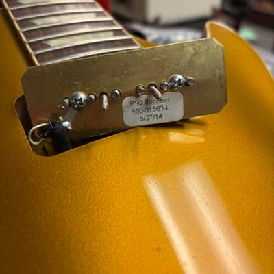 2014 Gibson Custom Shop Standard Historic '54 Les Paul Goldtop Reissue Antique Gold VOS R4 image 23