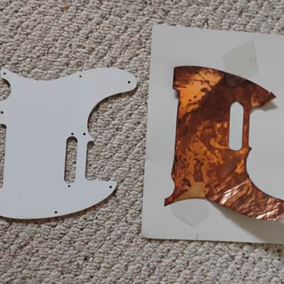 Nicely aged 1960s-1970s style Telecaster Pickguard with copper shielding USA replacement part for luthier project restoration image 2