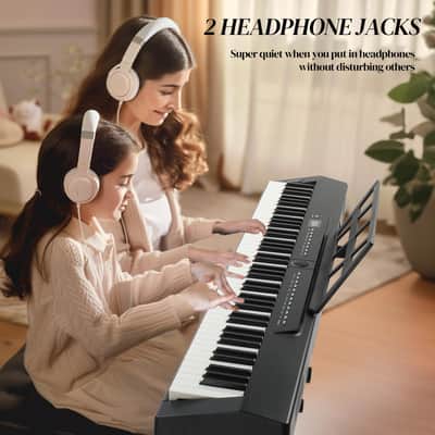 Glarry GPP-105 88 Key Full Size Semi-Weighted Standard Electric Digital Piano Black image 5