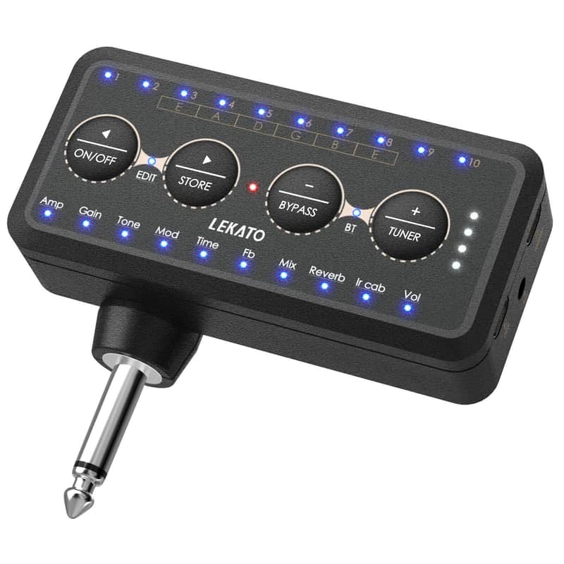 LEKATO Wireless Multi-effects Guitar Headphone Amplifier IR Cabinet Simulations image 1