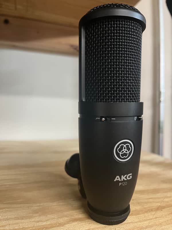 AKG P120 General-Purpose Medium Diaphragm Cardioid Condenser Microphone 2010s - Black image 1