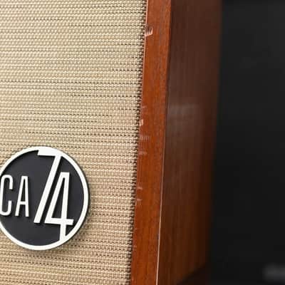Taylor Circa 74, 2-Channel Acoustic/Vocal Amplifier with Mahogany Amp Stand - Factory Used image 6