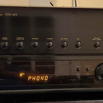 Pioneer Pioneer VSX-455 AV Receiver AM/FM Tuner Stereo Amp 1995 - Black metal image 1