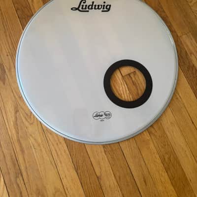 Ludwig 24 Inch Heavy Bass Drum Resonant Head Ported Script Logo 60s Style image 1