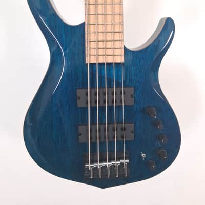 Sire 2nd Generation Marcus Miller M2 TBL 5-String with Maple Fretboard 2019 - Transparent Blue image 1