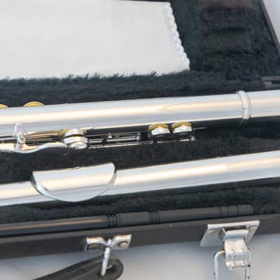 Yamaha YFL-385 II Intermediate Flute *Solid Silver Headjoint *Low-B *Japan Made *Overhauled New Pads image 9