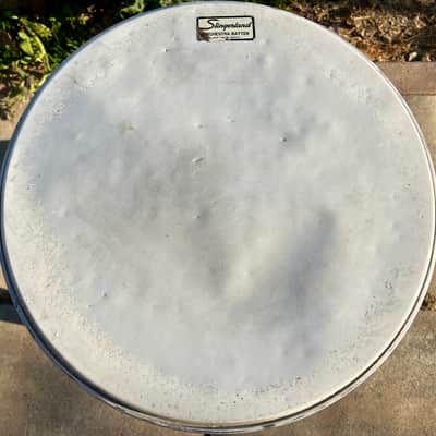 14” Slingerland Drumhead Snare Orchestra White Coated ‘60-‘70 image 1