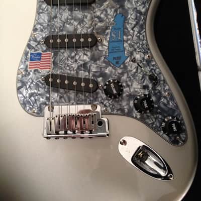 Fender American Deluxe Stratocaster 2007 Chrome Silver image 5