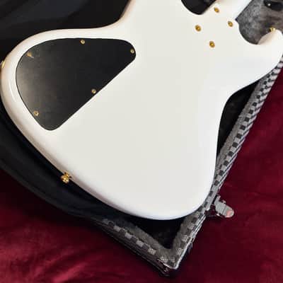 2022 Moon Custom Guitars Japan JJ-4 Larry Graham Signature - Snow White image 9