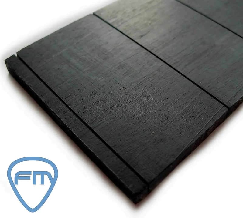 Fratermusic Slotted EBONY Fingerboard fo Guitar-24" with 12" RADIUS Fretboard image 1