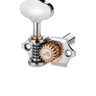 Genuine Schaller Germany Grand Tune Tuners, 3x3 Chrome, Butterbean for Slotted Headstock - 10510223.41.20