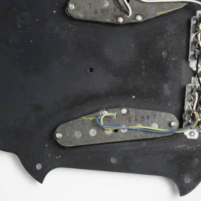 1977 Vintage Fender Mustang Loaded Pickguard Pickups Black USA w/Original Screws 1970s image 6