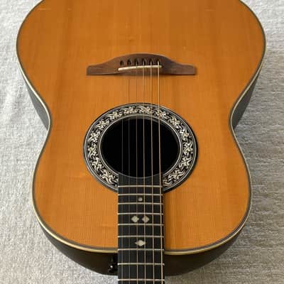 1970’s USA Ovation Balladeer Acoustic Electric Guitar Model 1112 4 + OHSC Case image 9