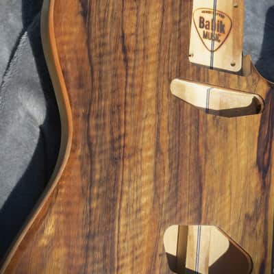 Babik Custom Telecaster Style body, Super light weight,  Handmade, Black Limba on Poplar 2026 image 3