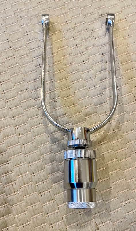 Custom RCA 77D Ribbon Microphone Reproduction Yoke w/ Shockmount & Hardware 2022 - Chrome image 1