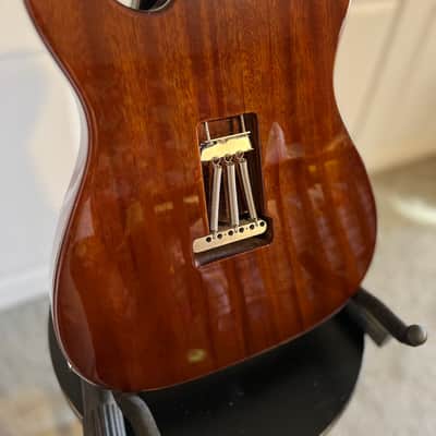 Warmoth (Fender) Telecaster Thinline Deluxe 2021 - Mahogany Gloss image 5
