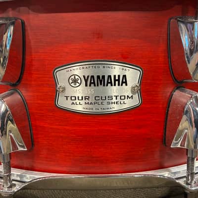 Yamaha TMS1455 Tour Custom 14x5.5" Snare Drum 2020 - Present - Candy Apple Satin image 2