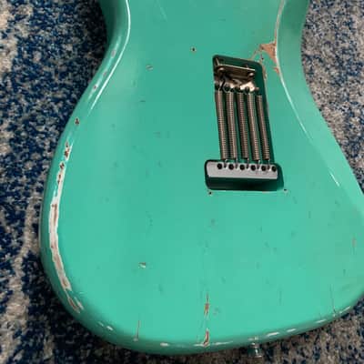 Rocketfire S-style Guitar Surf green image 12