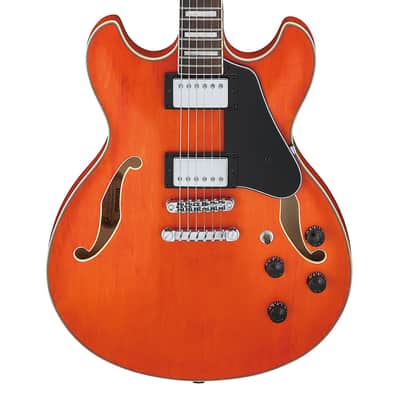 Used Ibanez AS73TTF AS Artcore Semi-Hollow - Transparent Tangerine Flat image 1