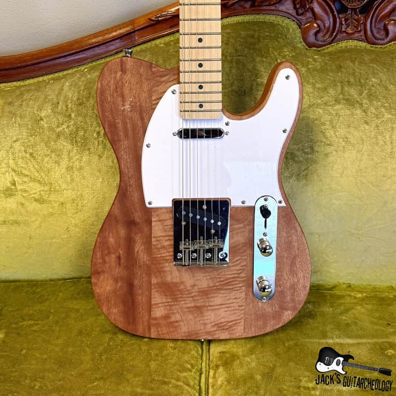 Economy Pre-Made T-Style Kit Electric Guitar *READ* (2020s - Natural) image 1