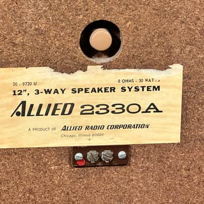 Vintage Allied 2330A 3-Way Speaker Pair image 13
