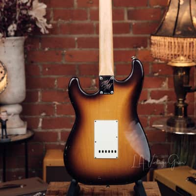 Mario Martin "Model S" Electric Guitar - Relic'd Two Tone Burst Finish & Lollar Pickups! image 6