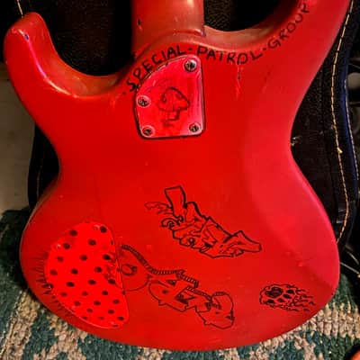 Silvertone SPN5 Double Cutaway with Two Humbuckers Repainted image 5
